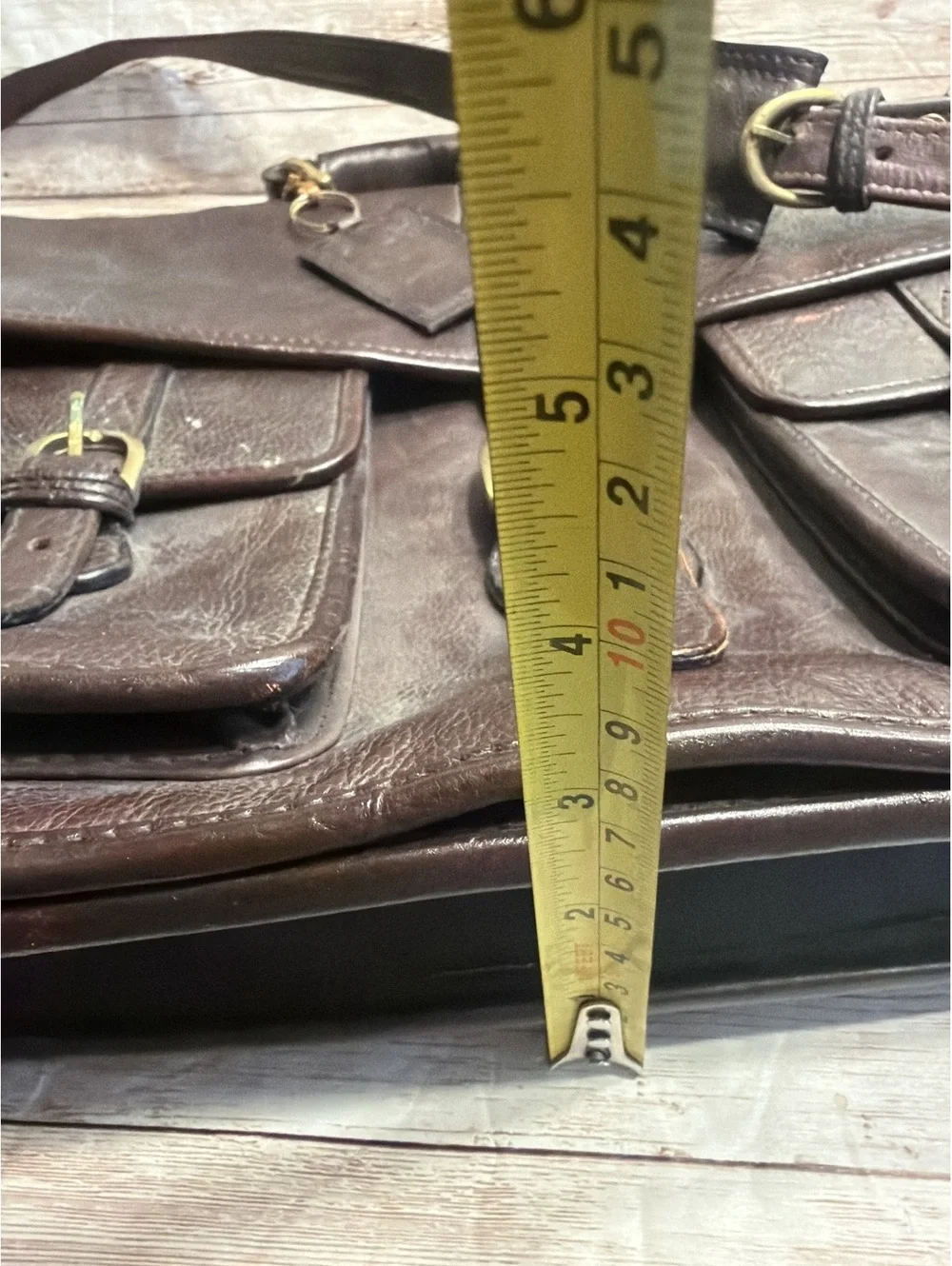 Vintage Hidesign Deep Brown Briefcase Satchel